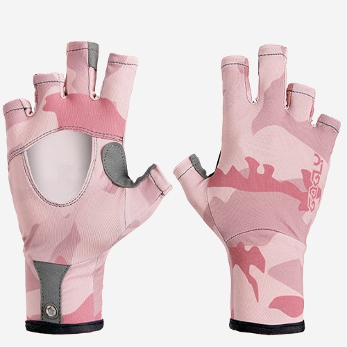 [낚시전용장갑] 고글리 낚시장갑 - 핑크카모Fishing Gloves-Pink Camo